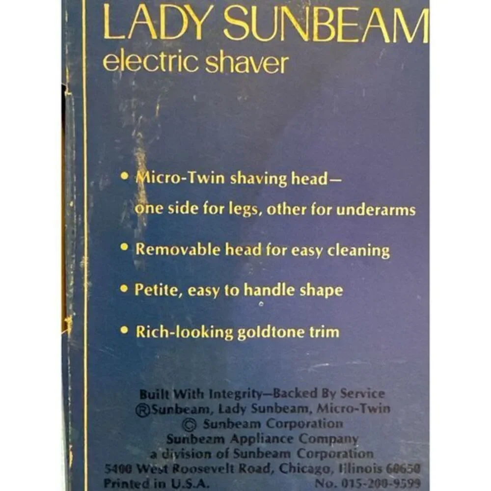 Vintage Lady Sunbeam‎ Electric Shaver Razor LS-4E Blue/Green WORKS